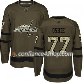 Adidas Maillot de Hockey Washington Capitals T.J. Oshie 77 2017-2018 Camo Vert Authentic - Homme